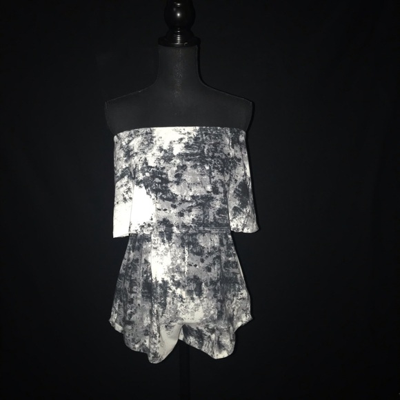 Strapless Woman’s tie dye rompers (A13) - Picture 2 of 3